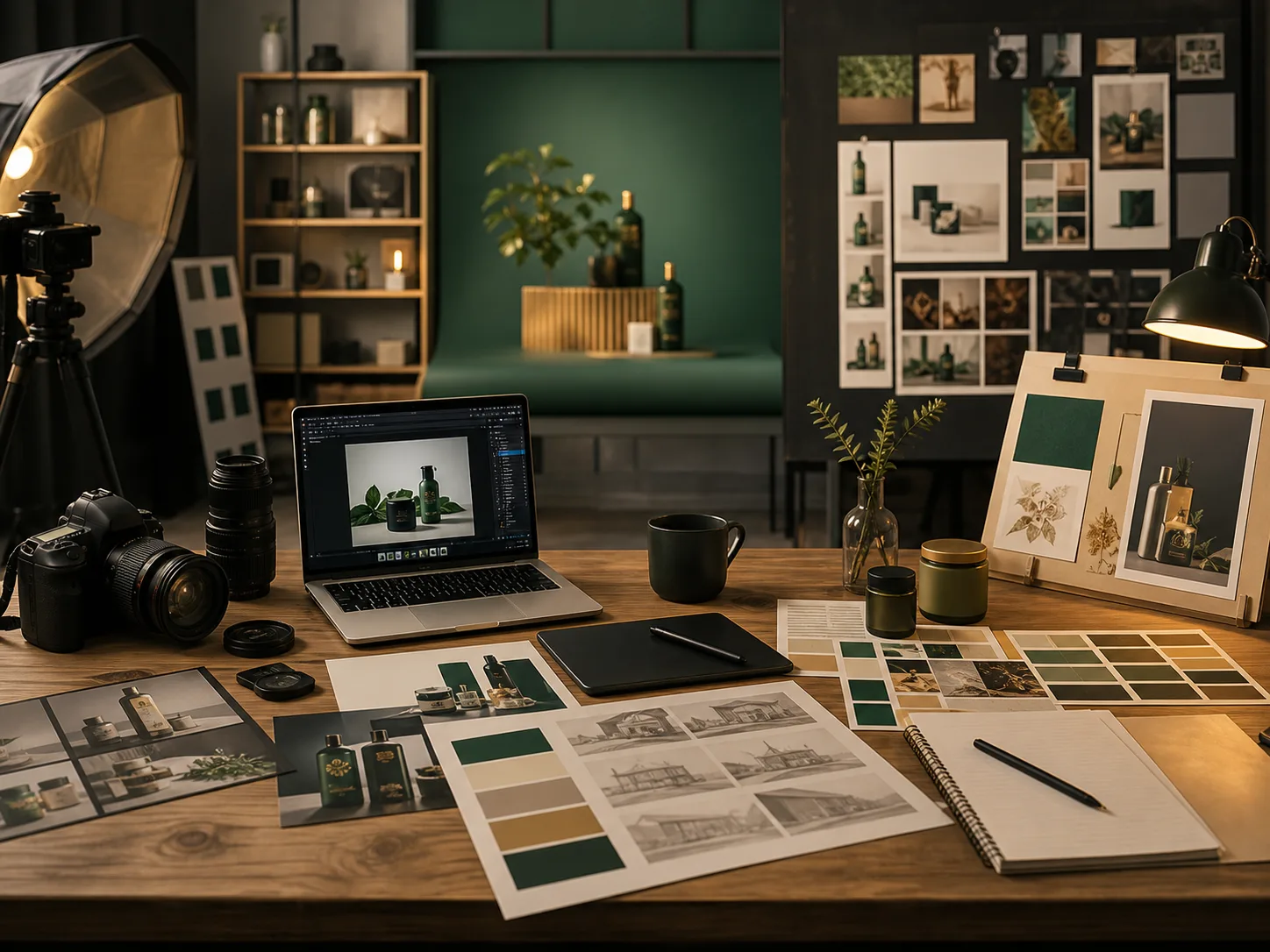Advertising and brand production visual
