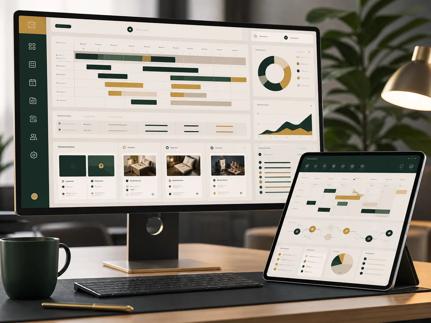 ERP operations dashboard visual